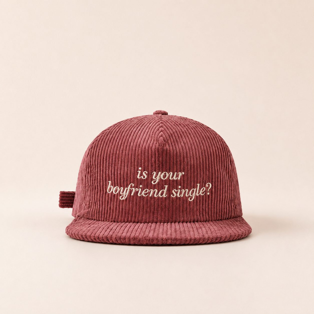 Is Your Boyfriend Single? — Embroidered Hat